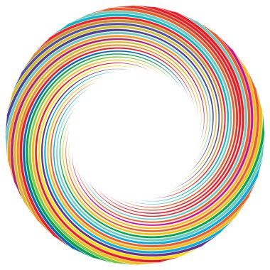 Sarmal, girdap, dönme elementi. Koklear, girdap, dikey tasarım şekli - stok vektör illüstrasyonu, klip- sanat grafikleri