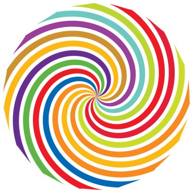 Sarmal, girdap, dönme elementi. Koklear, girdap, dikey tasarım şekli - stok vektör illüstrasyonu, klip- sanat grafikleri