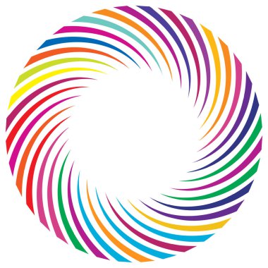 Sarmal, girdap, dönme elementi. Koklear, girdap, dikey tasarım şekli - stok vektör illüstrasyonu, klip- sanat grafikleri