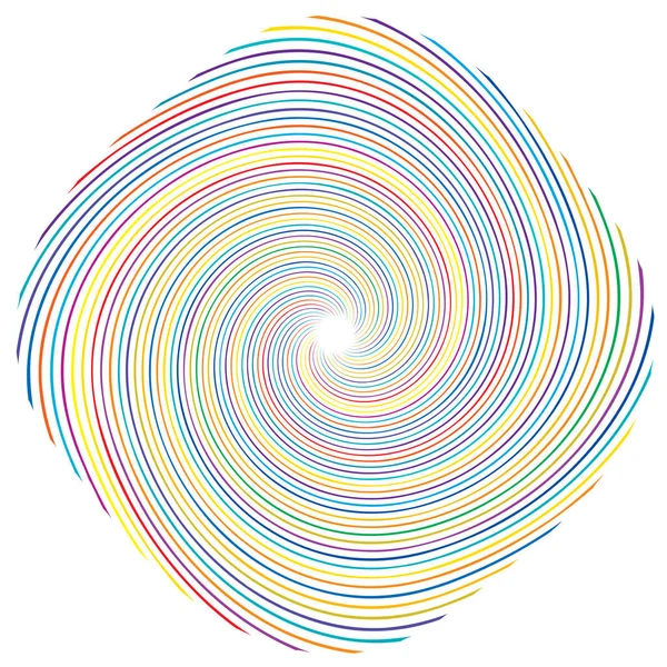 Espiral Redemoinho Elemento Giratório Cochlear Vórtice Forma Design Vertigem Ilustração — Vetor de Stock