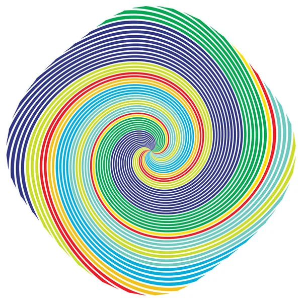 Espiral Redemoinho Elemento Giratório Cochlear Vórtice Forma Design Vertigem Ilustração — Vetor de Stock