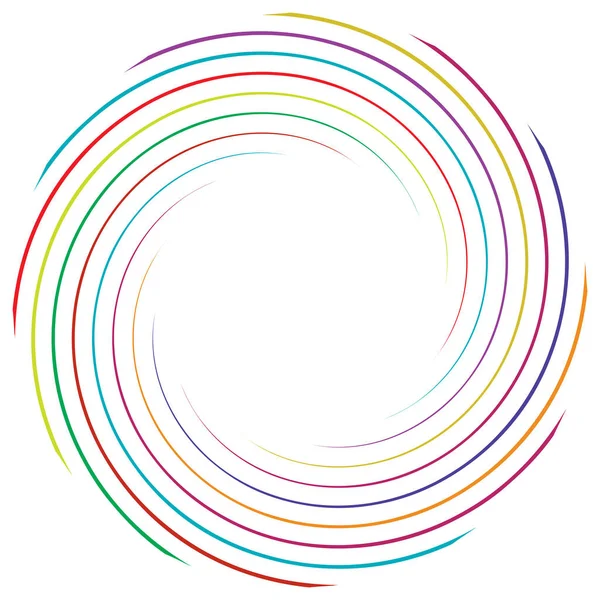 Sarmal, girdap, dönme elementi. Koklear, girdap, dikey tasarım şekli - stok vektör illüstrasyonu, klip- sanat grafikleri