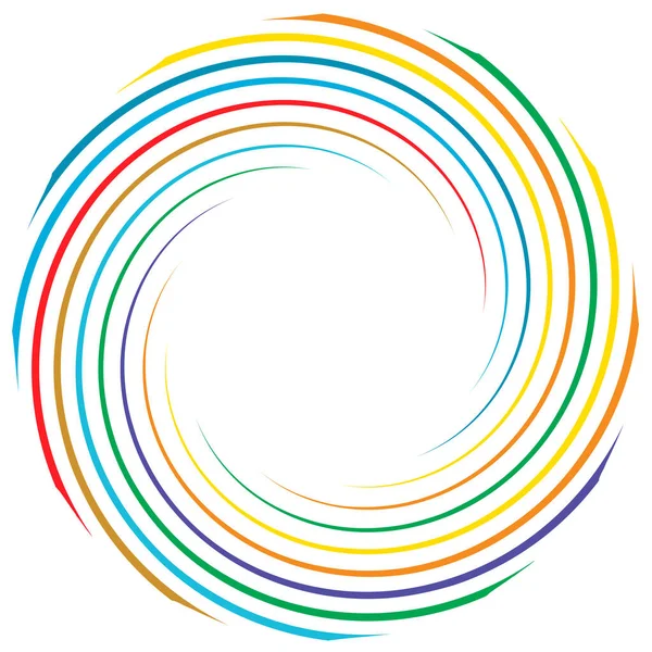 Sarmal, girdap, dönme elementi. Koklear, girdap, dikey tasarım şekli - stok vektör illüstrasyonu, klip- sanat grafikleri