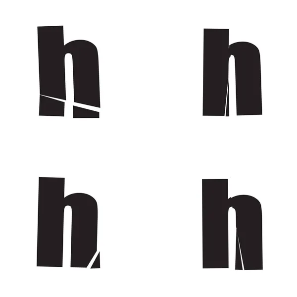Θρυμματισμένο Γράμμα Θρυμματισμένο Σπασμένο Αλφάβητο Σειρά Εικονογράφηση Διάνυσμα Απόθεμα Κλιπ — Διανυσματικό Αρχείο