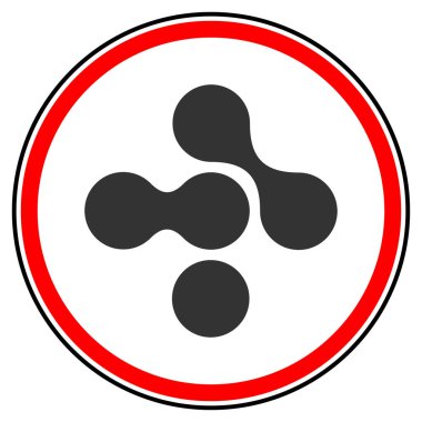 Bağlı halkalar, teknoloji, teknoloji, elektronik ve bağlantı simgesi olarak düğümler, sembol - stok vektör illüstrasyonu, klip- sanat grafikleri