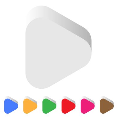 Çal, başlat düğmesi vektör illüstrasyonunu