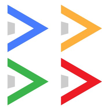 Çal, başlat düğmesi vektör illüstrasyonunu