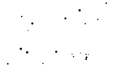 Rastgele noktalar, daireler. Noktalı, benekli desen. Noktacı, noktacılık geçmişi. Noktalama, noktalama dokusu - stok vektör illüstrasyonu, klip- sanat grafikleri