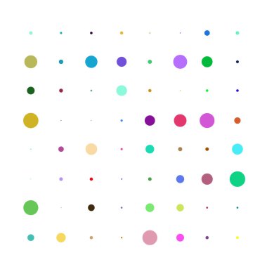 Rastgele noktalar, yarım ton şeklinde daireler. Nokta, noktalama arkaplan. Polkadotlar, nokta listesi arkaplanı