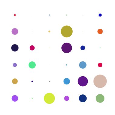 Rastgele noktalar, yarım ton şeklinde daireler. Nokta, noktalama arkaplan. Polkadotlar, nokta listesi arkaplanı