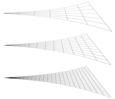 Gratiküler ızgara, deforme olmuş ağ düzlemi, bozulma etkisi. Yeniden düzenle, rendele, pleksus soyut deseni - stok vektör illüstrasyonu, klip- sanat grafikleri