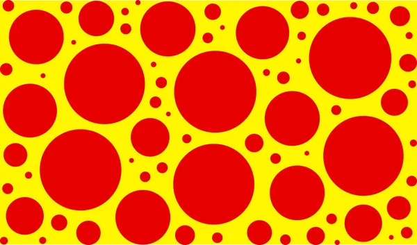 Pop Art Pois Cerchi Punteggiati Caso Texture Sfondo Illustrazione Vettoriale — Vettoriale Stock