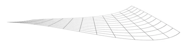 网状网格 具有形变 畸变效果的网状平面 丛抽象模式 股票矢量插图 剪贴画 — 图库矢量图片