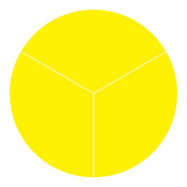 Turta grafiği, turta grafiği dairesel diyagramı 2 ile 65 arasında, sektörler arası. Bölümlü, bölünmüş çember - hisse senedi vektör çizimi, klip- sanat grafikleri