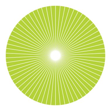 Turta grafiği, turta grafiği dairesel diyagramı 2 ile 65 arasında, sektörler arası. Bölümlü, bölünmüş çember - hisse senedi vektör çizimi, klip- sanat grafikleri