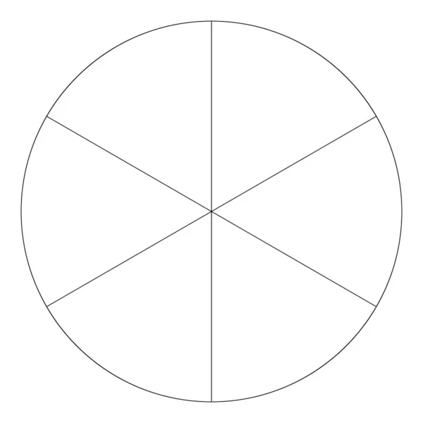 Gráfico Torta Gráfico Torta Diagrama Circular Círculo Seções Setores Segmentado —  Vetores de Stock