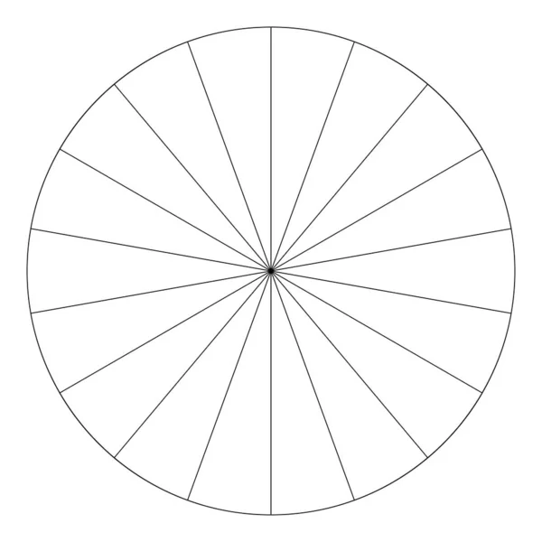 Διάγραμμα Πίτας Κυκλικό Διάγραμμα Πίτας Από Έως Τμήματα Τομείς Segmented — Διανυσματικό Αρχείο