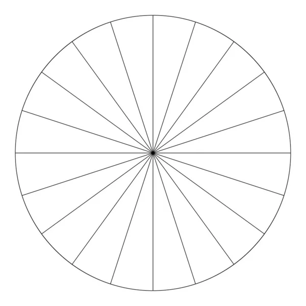 Діаграма Пирога Кругова Діаграма Графа Пирога Від Секцій Секторів Сегментоване — стоковий вектор