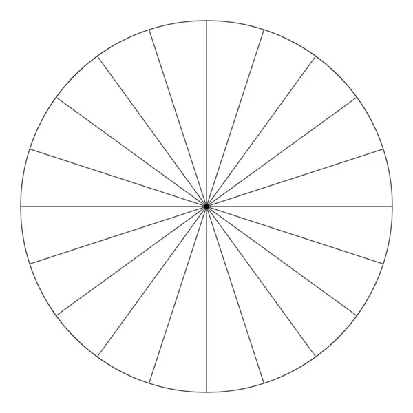 Gráfico Torta Gráfico Torta Diagrama Circular Círculo Seções Setores Segmentado — Vetor de Stock