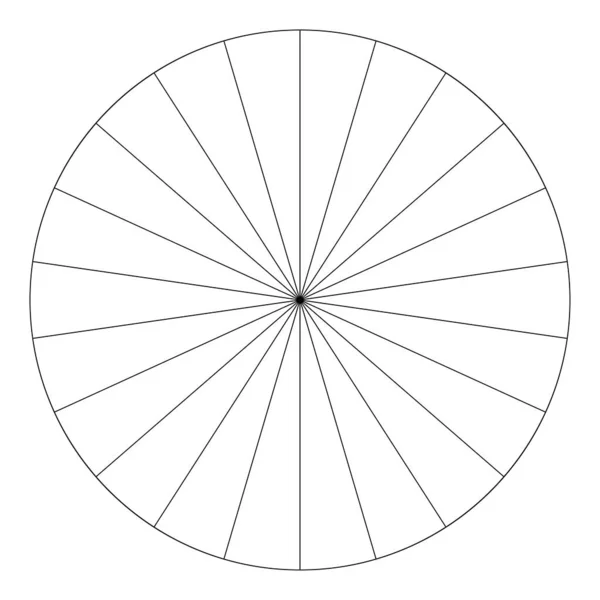 Gráfico Torta Gráfico Torta Diagrama Circular Círculo Seções Setores Segmentado —  Vetores de Stock