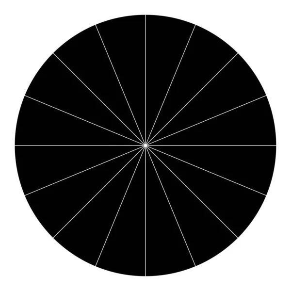 Діаграма Пирога Кругова Діаграма Графа Пирога Від Секцій Секторів Сегментоване — стоковий вектор