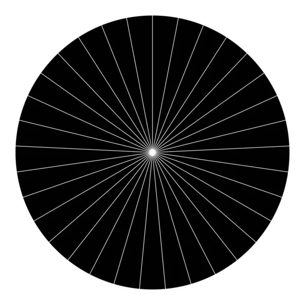 Diagrama Circular Circular Circular Secciones Sectores Círculo Dividido Segmentado Ilustración — Archivo Imágenes Vectoriales