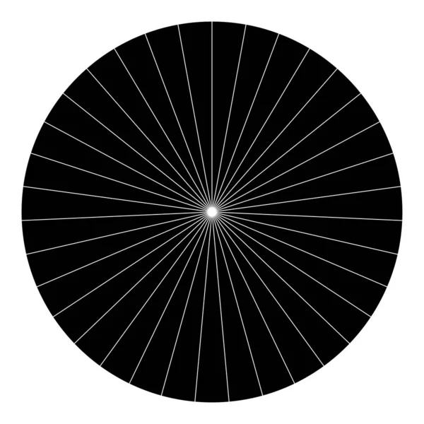 Pie Diagram Cirkeldiagram Cirkel Cirkel Från Till Avsnitt Sektorer Segmenterad — Stock vektor