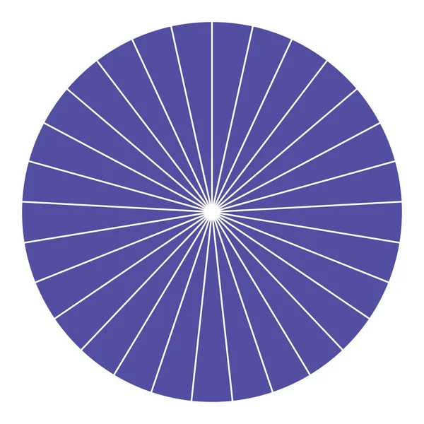 Diagrama Circular Circular Circular Secciones Sectores Círculo Dividido Segmentado Ilustración — Vector de stock