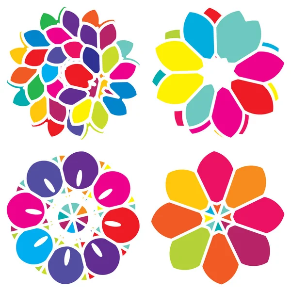 Bunte Heilige Geometrie Illustration Symbol Abstrakte Komposition Von Lotus Blume — Stockvektor