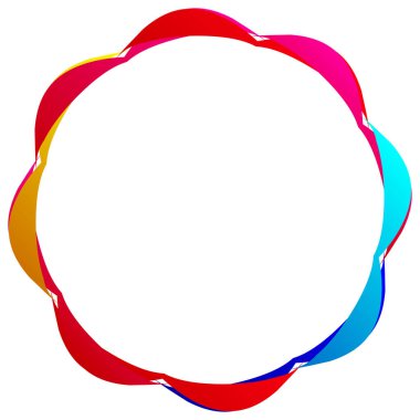 Mandala yayılıyor. Dairesel geometrik motif, simge, şekil - stok vektör çizimi, klip- sanat grafikleri