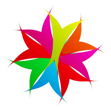 Mandala yayılıyor. Dairesel geometrik motif, simge, şekil - stok vektör çizimi, klip- sanat grafikleri