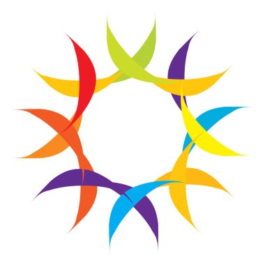 Mandala yayılıyor. Dairesel geometrik motif, simge, şekil - stok vektör çizimi, klip- sanat grafikleri