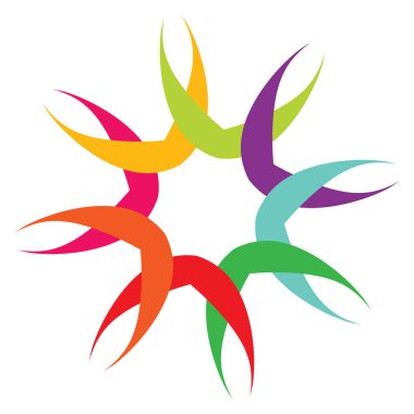 Mandala yayılıyor. Dairesel geometrik motif, simge, şekil - stok vektör çizimi, klip- sanat grafikleri