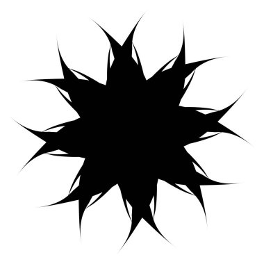 Mandala yayılıyor. Dairesel geometrik motif, simge, şekil - stok vektör çizimi, klip- sanat grafikleri