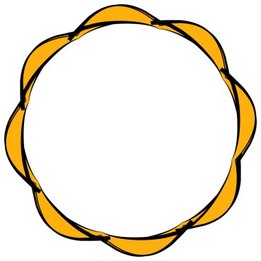 Mandala yayılıyor. Dairesel geometrik motif, simge, şekil - stok vektör çizimi, klip- sanat grafikleri