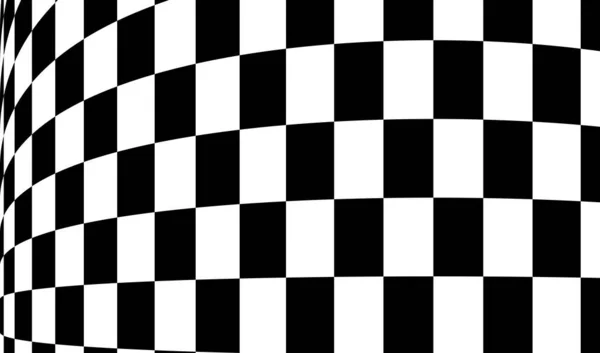 Abstrakt Race Flag Skakbræt Skakbræt Mønster Tekstur Med Forvrængning Deform – Stock-vektor