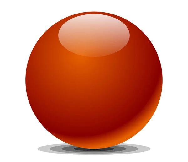 光洁光滑的球体 带空空间的弹壳设计元素 矢量图解 剪贴画 — 图库矢量图片