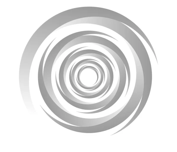 Abstrakt Grått Gyeskalerande Spiral Virvlande Virvlande Och Virvlande Element Cochlear — Stock vektor