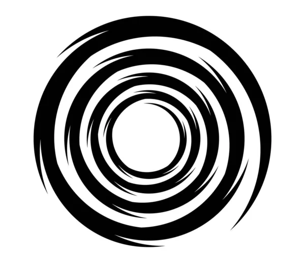 Elementos Abstractos Espiral Remolino Giro Giro Icono Coclear Hélice Vórtice — Vector de stock