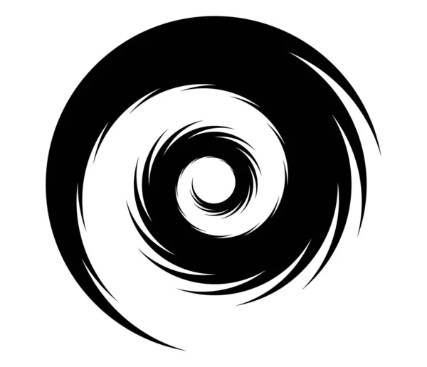 Abstrakt Spiral Virvla Virvla Och Virvla Element Cochlear Helix Vortex — Stock vektor