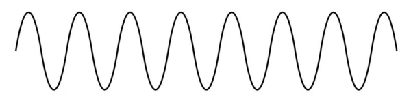 Linii Ondulate Fluturând Curbă Curbură Linii Sinuoase Dungi Ilustrație Vectorială — Vector de stoc