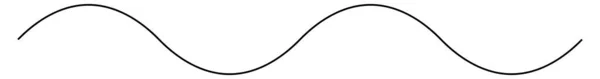 Golvend Golvende Lijnen Curve Curvy Sinueuze Lijnen Strepen Stock Vector — Stockvector
