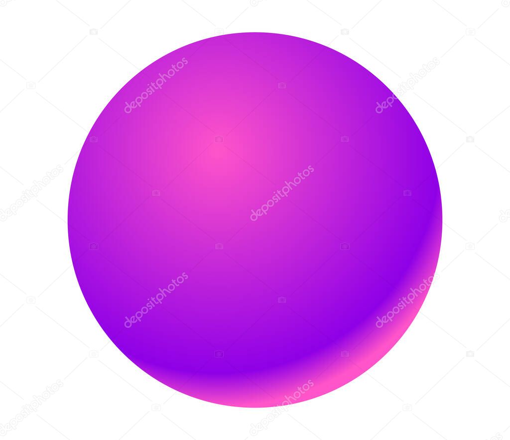 Shiny, glossy orb, ball, shpere design element with empty space - stock vector illustration, clip-art graphics
