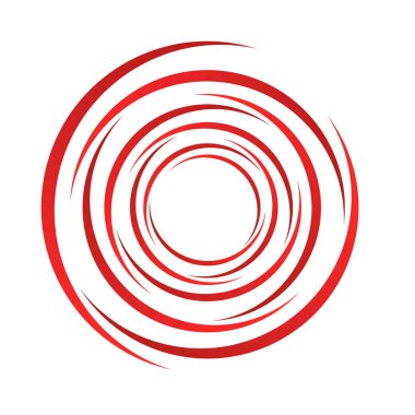 Döndür, döndür, döndür. Dönen segmentli çember, dairesel swoosh daire tasarım ögesi, simge vektörü - stok vektör illüstrasyonu, klip- sanat grafikleri