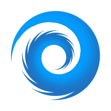 Döndür, döndür, döndür. Dönen segmentli çember, dairesel swoosh daire tasarım ögesi, simge vektörü - stok vektör illüstrasyonu, klip- sanat grafikleri