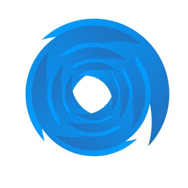 Döndür, döndür, döndür. Dönen segmentli çember, dairesel swoosh daire tasarım ögesi, simge vektörü - stok vektör illüstrasyonu, klip- sanat grafikleri