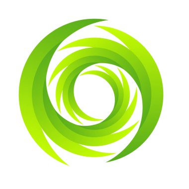 Döndür, döndür, döndür. Dönen segmentli çember, dairesel swoosh daire tasarım ögesi, simge vektörü - stok vektör illüstrasyonu, klip- sanat grafikleri