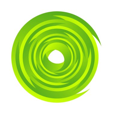 Döndür, döndür, döndür. Dönen segmentli çember, dairesel swoosh daire tasarım ögesi, simge vektörü - stok vektör illüstrasyonu, klip- sanat grafikleri