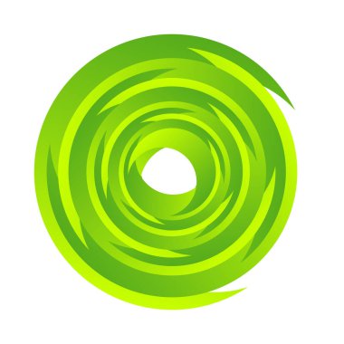 Döndür, döndür, döndür. Dönen segmentli çember, dairesel swoosh daire tasarım ögesi, simge vektörü - stok vektör illüstrasyonu, klip- sanat grafikleri