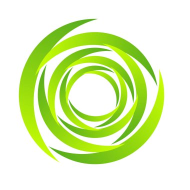 Döndür, döndür, döndür. Dönen segmentli çember, dairesel swoosh daire tasarım ögesi, simge vektörü - stok vektör illüstrasyonu, klip- sanat grafikleri